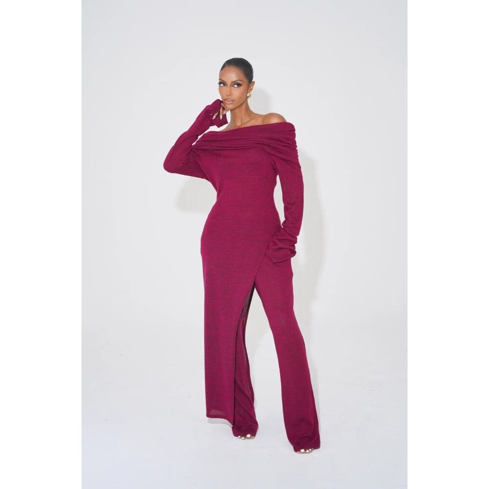 Grass-Fields Yensi Top in Dark Red -‎ Size UK 10 (US 6) Medium